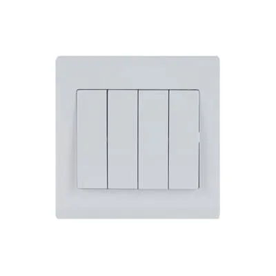 ABB Inora BL104 white 4 gang 1 way 10AX switch official product image