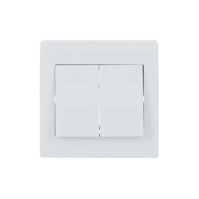 ABB Inora BL106 white 2 gang 2 way 10AX switch official product image