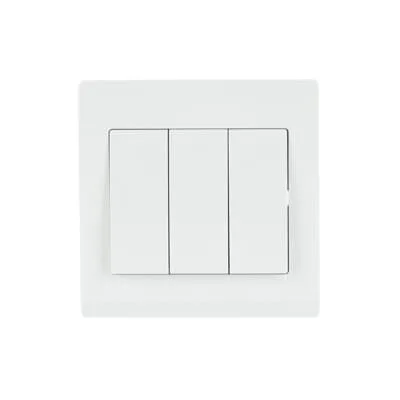 ABB Inora BL107 white 3 gang 2 way 10AX switch official product image