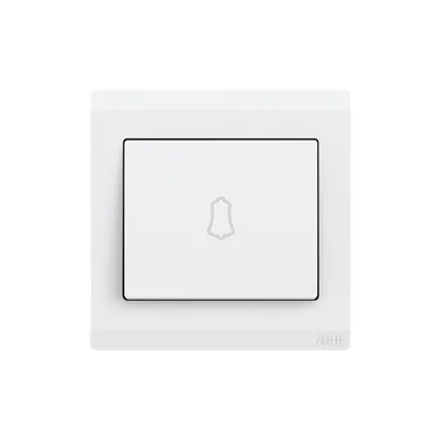 ABB Inora BL429 white 1 gang 1 way 10A bell-marked push switch official product image