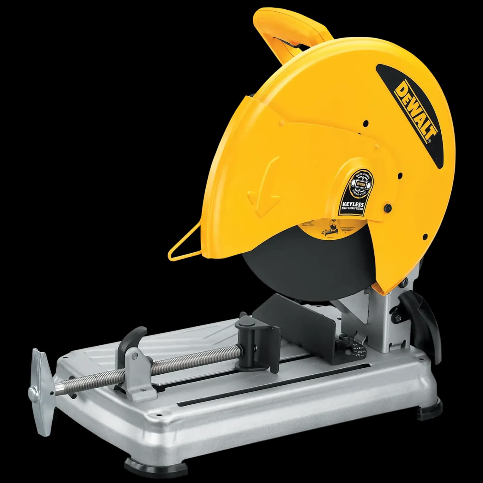 DEWALT D28715-GB 2200W 355mm chop saw with keyless blade change official product image