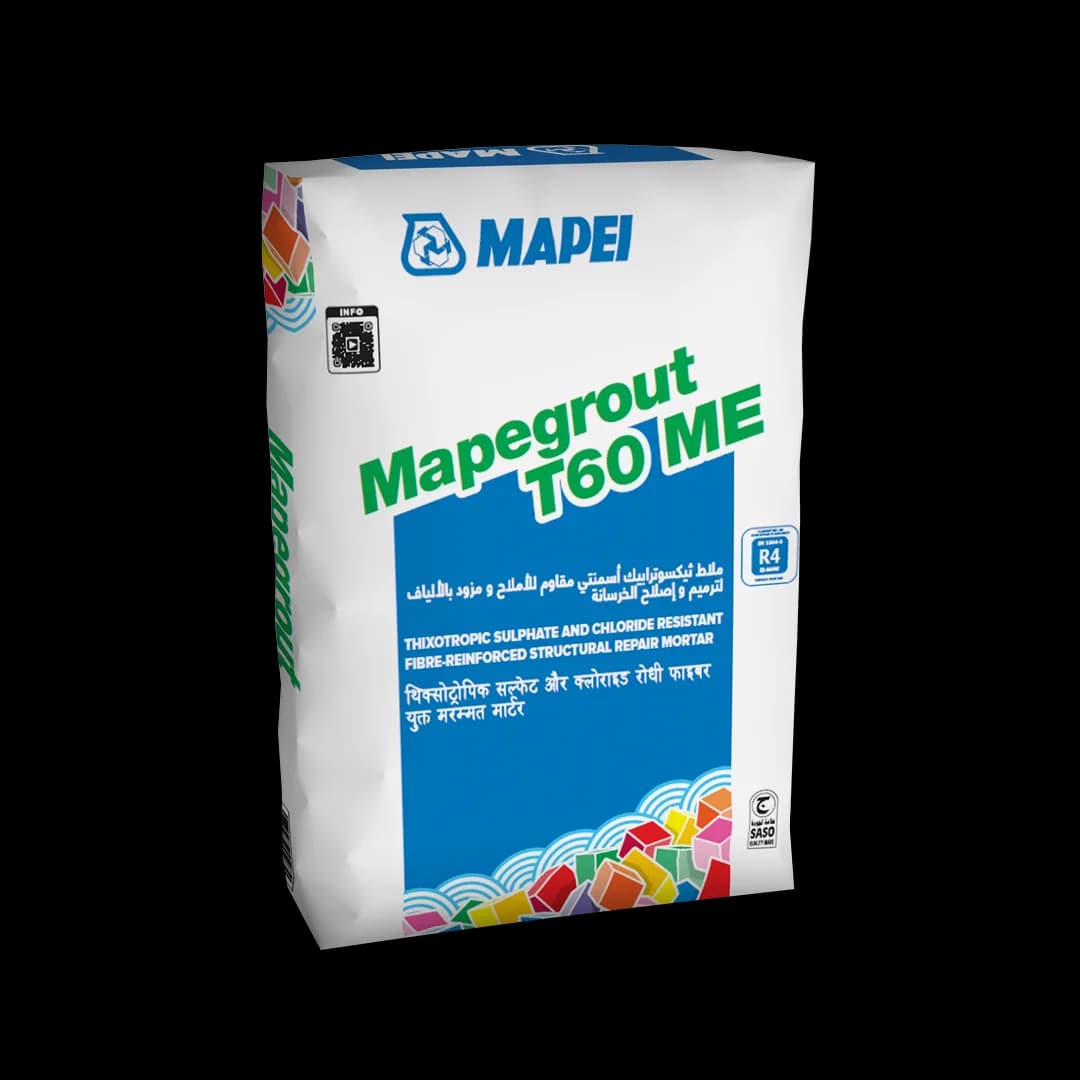 Mapei Mapegrout T60 ME sulphate- and chloride-resistant structural repair mortar 25 kg bag