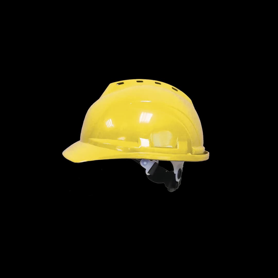 TUF-FIX HM010 yellow ratchet safety helmet