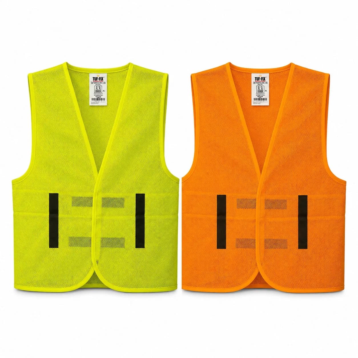 TUF-FIX mesh high-visibility safety jacket