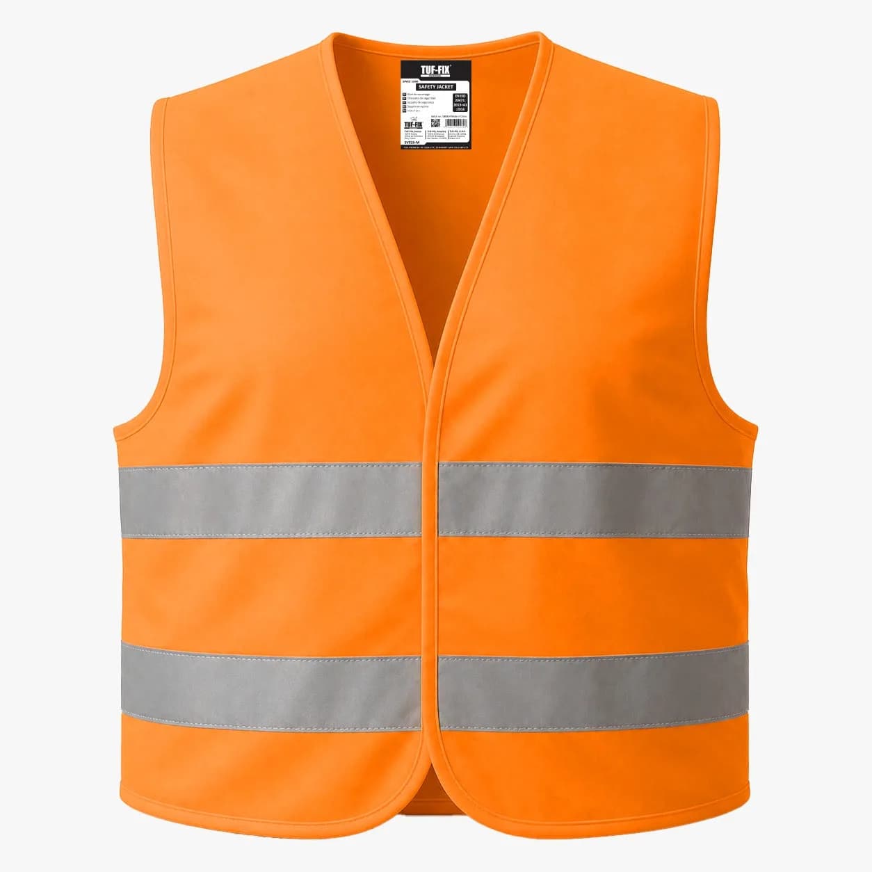 TUF-FIX SV026 high-visibility safety jacket with two reflective tapes