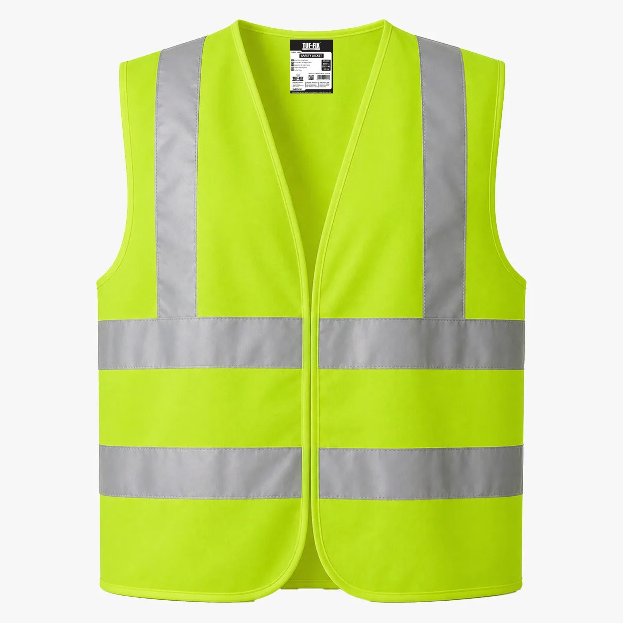 TUF-FIX SV029 high-visibility safety jacket with four reflective tapes