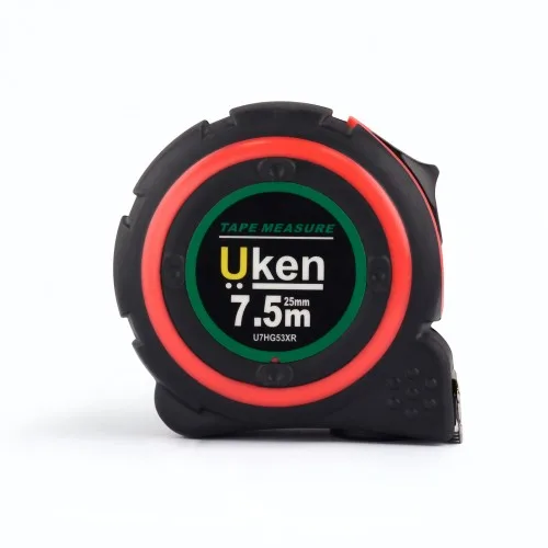UKEN U7HG53XR 7.5 m x 25 mm rubber measuring tape official product image
