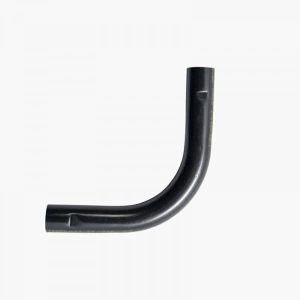 Black Decoduct 20mm PVC slip bend