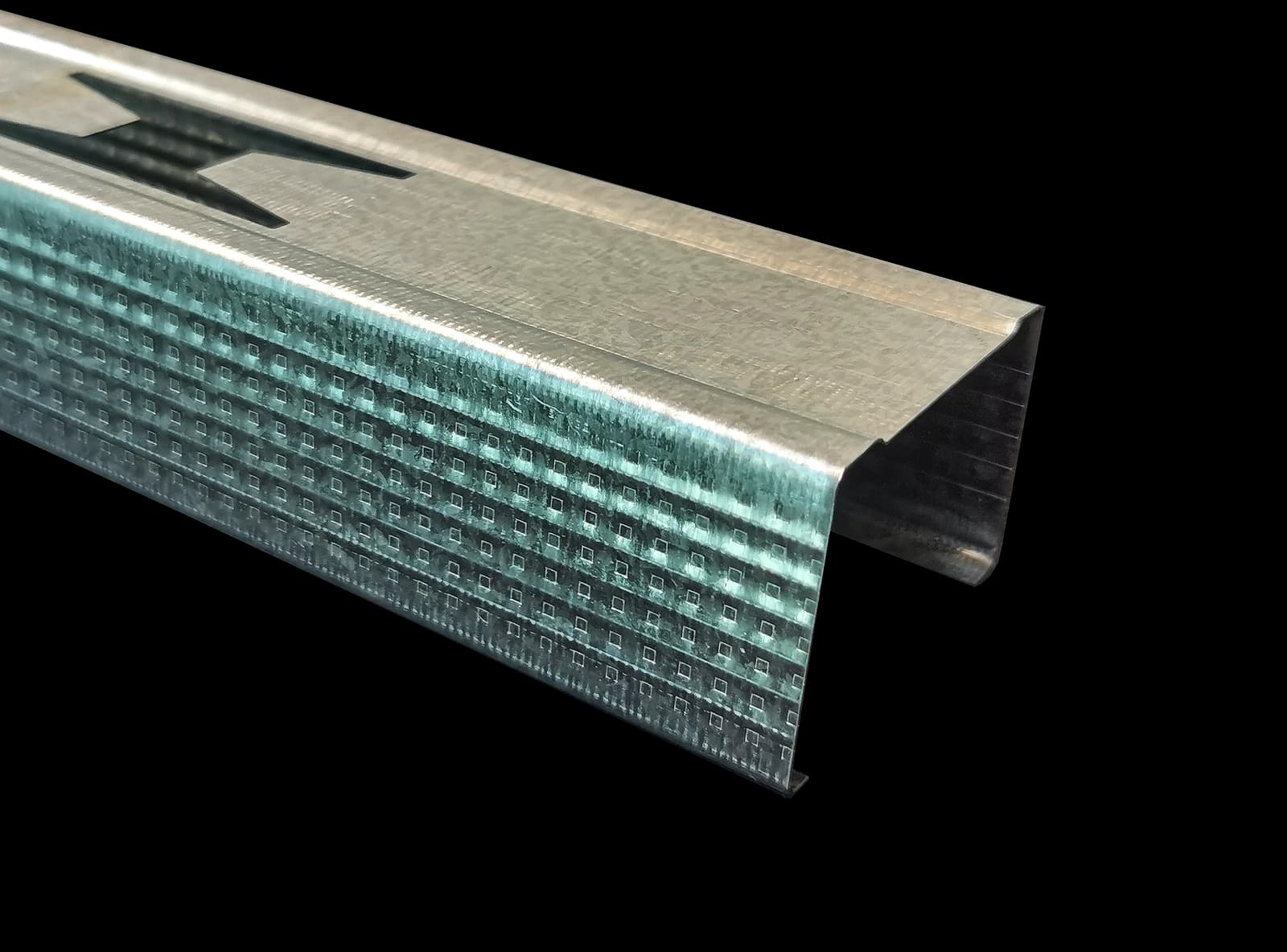 Force Steel lipped C-shaped stud profile with service openings