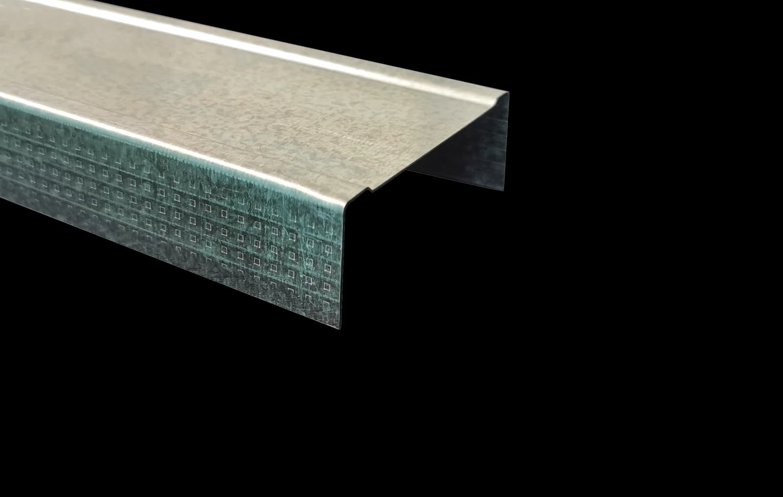 Force Steel unlipped U-shaped track profile